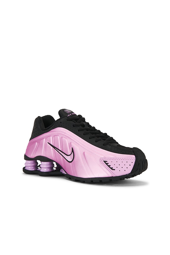 view 2 of 6 Shox R4 Sneaker in Black & Light Magenta