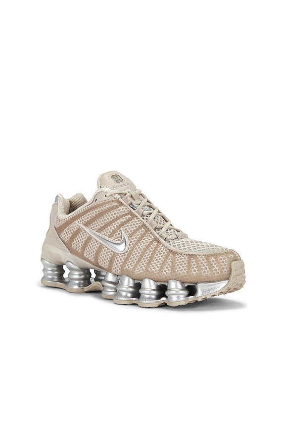 view 2 of 6 Shox TL Sneaker in Cream Ii, Metallic Silver & Black