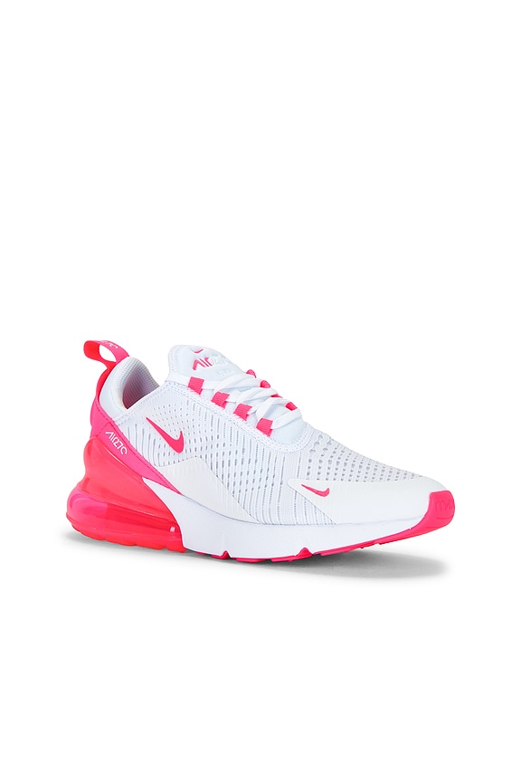 view 2 of 6 Air Max 270 Sneaker in White & Hyper Pink