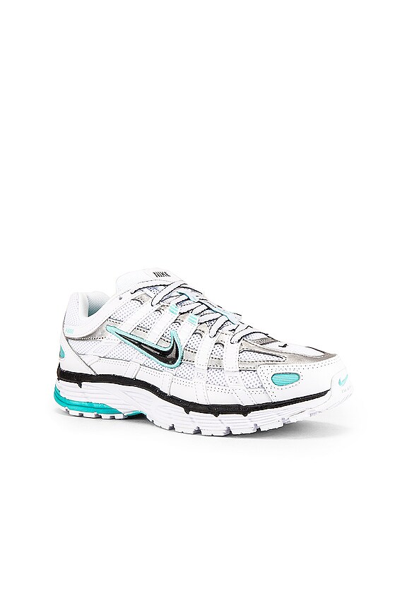 view 2 of 6 SNEAKERS P 6000 in White, Black, Metallic Silver & Light Aqua