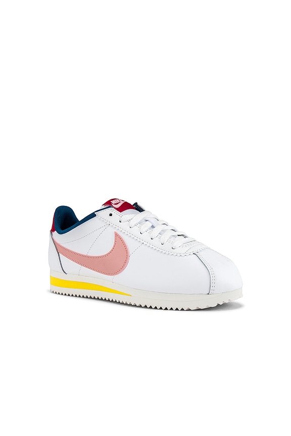 view 2 of 6 ZAPATILLA DEPORTIVA CORTEZ in Summit White, Coral Stardust, Gym Red & Chrome Yellow