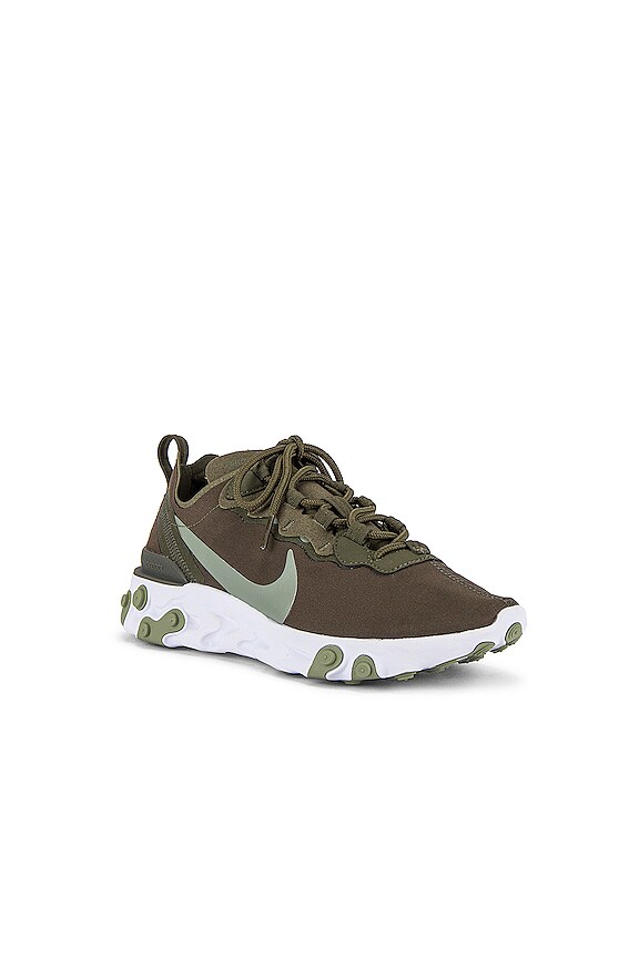 view 2 of 6 React Element 55 Sneaker in Cargo Khaki & Jada Stone