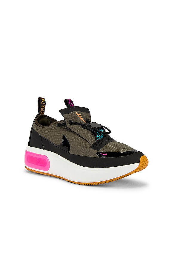 view 2 of 6 Air Max Dia Sneaker in Cargo Khaki, Black Summit, White, Gold & Suede Pink Blast