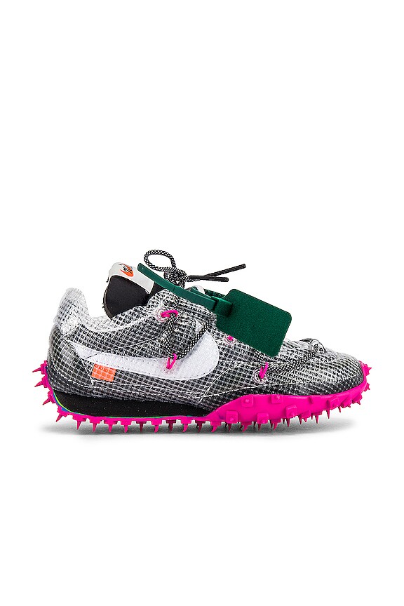 view 1 of 6 SNEAKERS WAFFLE RACER in Black, White & Fuchsia