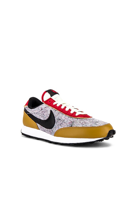 view 2 of 6 Daybreak Sneaker in Gold Suede, Black, University Red & Sail