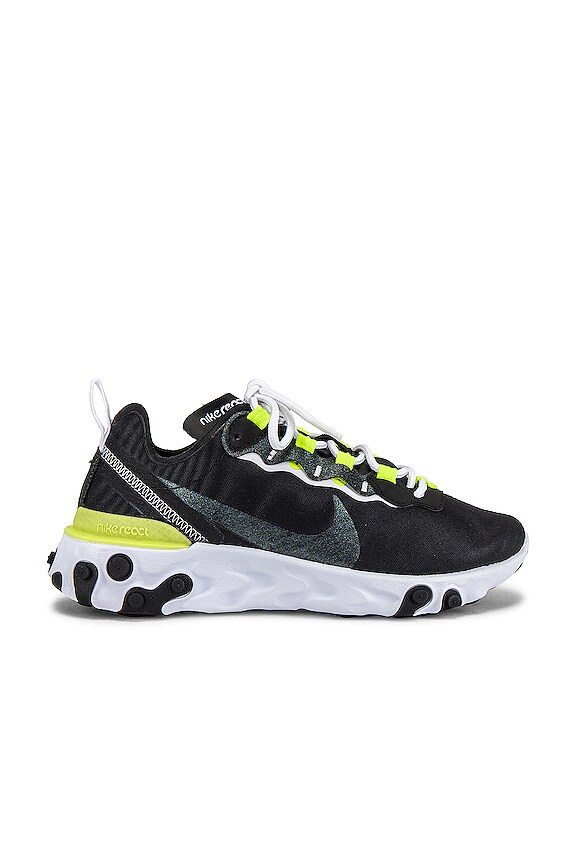 view 1 of 6 SNEAKERS REACT ELEMENT 55 SE in Black, Lemon & Venom