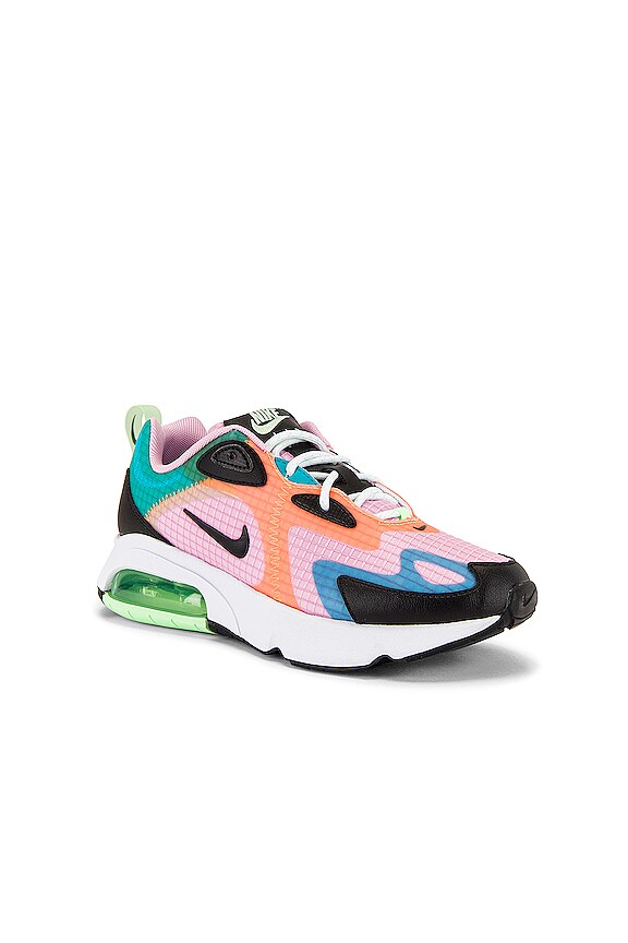 view 2 of 6 Air Max 200 SE Sneaker in Light Artic Pink, Black Orange, Pulse White, Vapor Green & Oracle Aqua