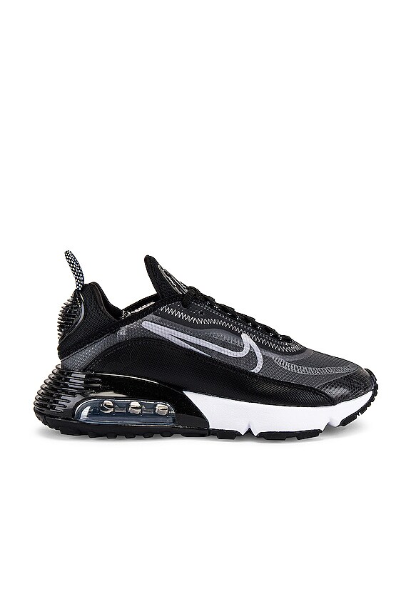 view 1 of 6 Air Max 2090 Sneaker in Black, White & Metallic Silver