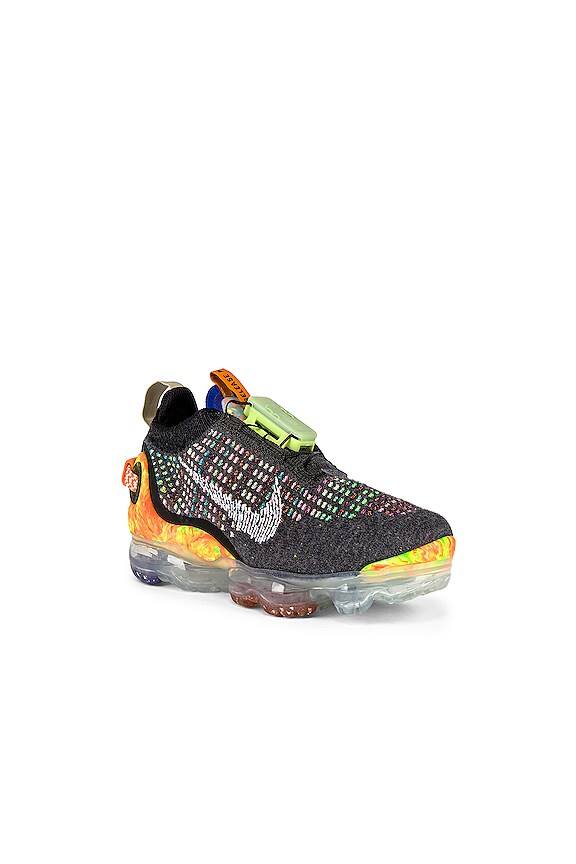 view 2 of 6 Air Max Warp Flyknit Sneaker in Iron Grey, White & Multi Color