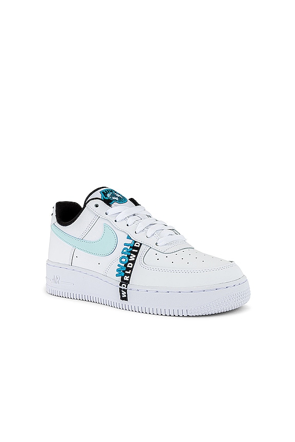 view 2 of 6 ZAPATILLA DEPORTIVA AIR FORCE 1 07 LV8 WORLDWIDE in White, Blue Fury & Black