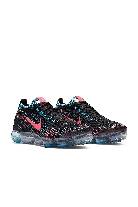 view 2 of 6 Air Vapormax Flyknit 3 Sneaker in Black, Hyper Pink, & Baltic Blue