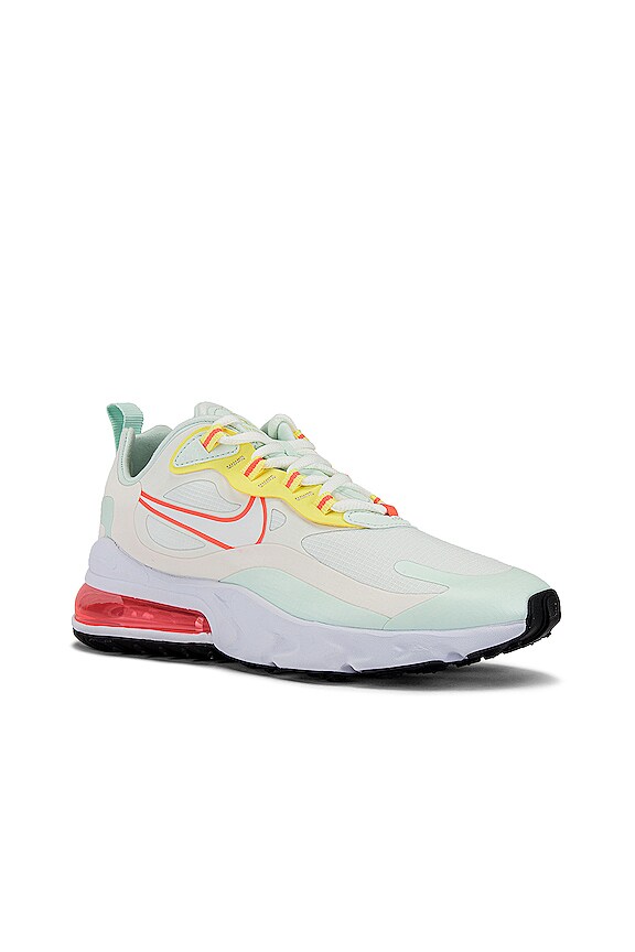 view 2 of 6 Air Max 270 React Sneaker in Pale Ivory, Summit White & Bright Mango