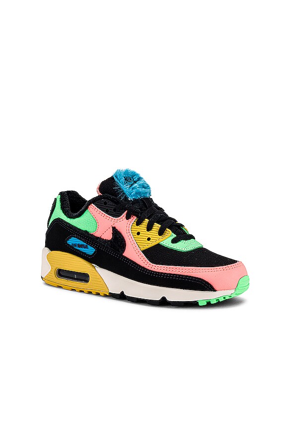 view 2 of 6 Air Max 90 PRM Sneaker in Atomic Pink, Black, Laser Blue, Solar Flare, Illusion Green & Guava Ice
