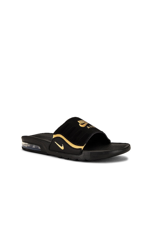 view 2 of 5 Air Max Camden Slide in Black & Metallic Gold