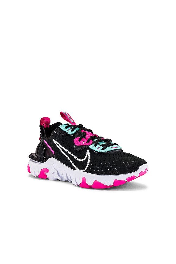 view 2 of 6 NSW React Vision Sneaker in Black & Pink Blast