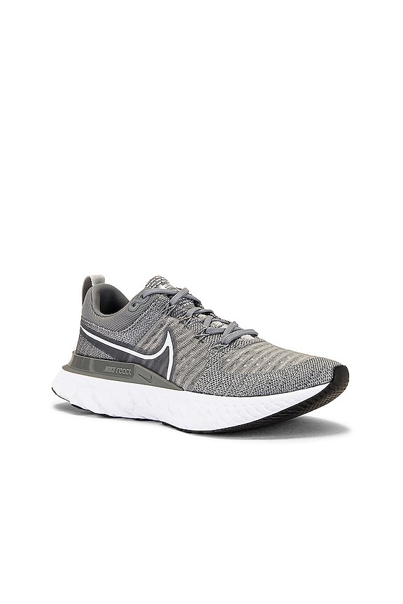 view 2 of 6 React Infinity Run FK 2 Sneaker in Particle Grey, White, Grey Fog, & Black