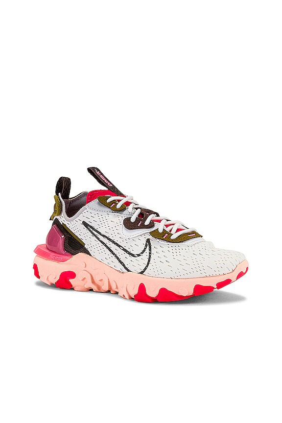 view 2 of 6 NSW React Vision Sneaker in Summit White & Sunset Pulse