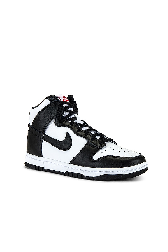 view 2 of 6 Dunk High Sneaker in White, Black, & University Red