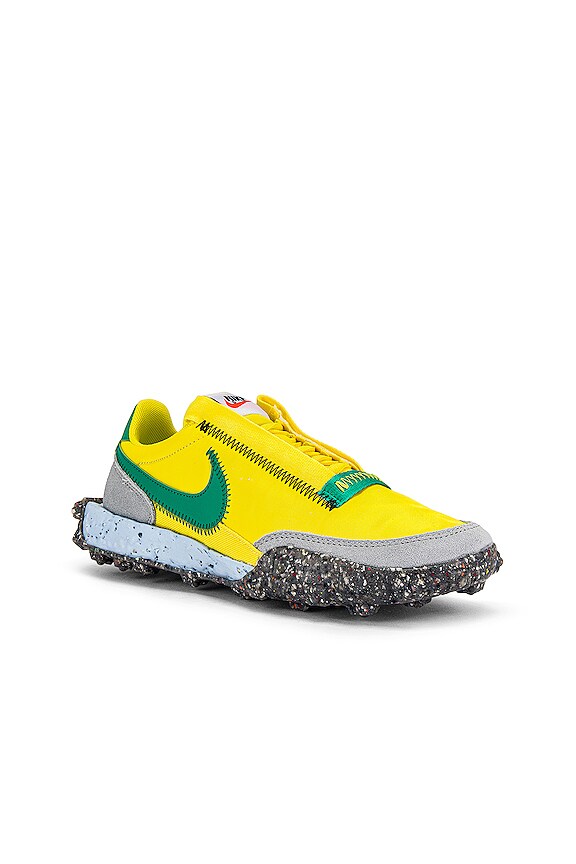 view 2 of 6 Waffle Racer Crater Sneaker in Yellow Strike, Roma Green, & Photon Dust