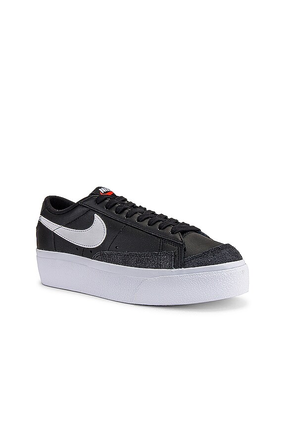 view 2 of 6 Blazer Low Platform Sneaker in Black & White