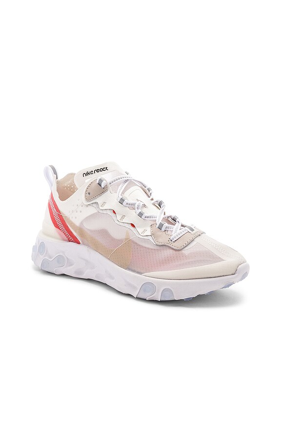 view 2 of 6 ZAPATILLA DEPORTIVA REACT ELEMENT 87 in Sail, Light Bone, White & Barely Volt