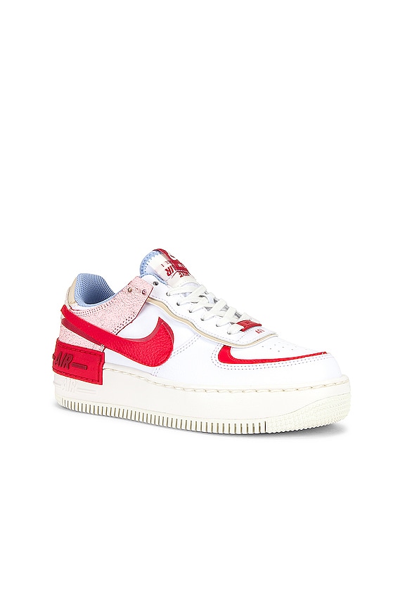 view 2 of 6 SNEAKERS AIR FORCE 1 SHADOW in Summit White, University Red, & Gym Red