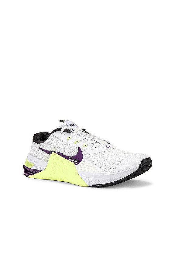 view 2 of 6 Metcon 7 Sneaker in White, Wild Berry, Light Lemon Twist, & Black