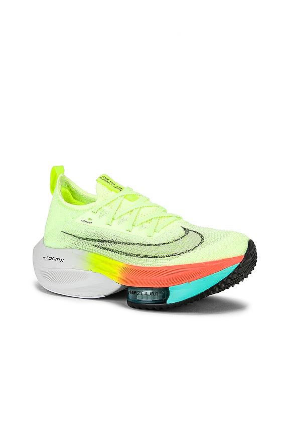 view 2 of 6 ZAPATILLA DEPORTIVA AIR ZOOM ALPHA FLY in Barely Volt, Black & Hyper Orange