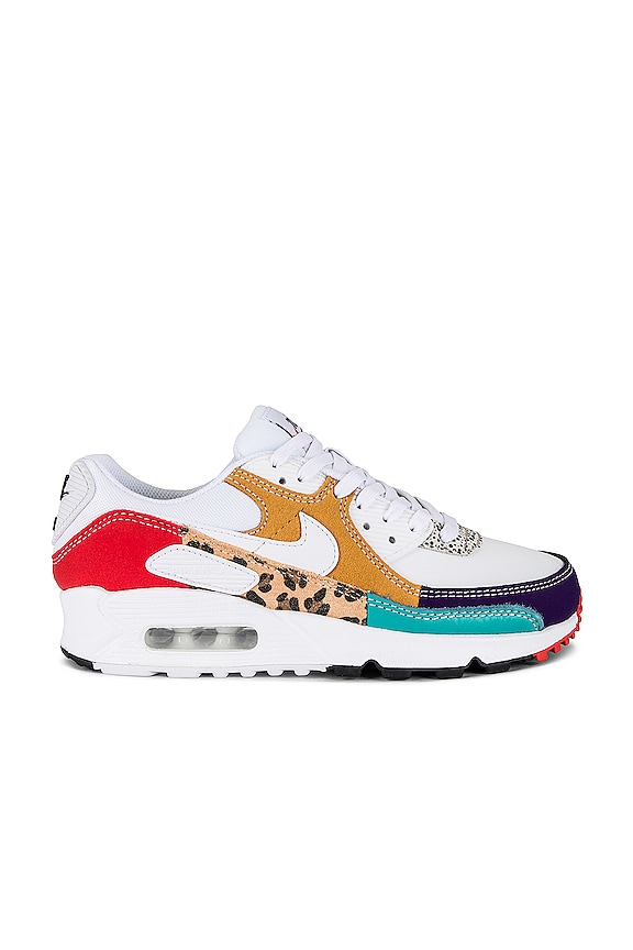 view 1 of 6 ZAPATILLA DEPORTIVA AIR MAX in White, White, Light Curry, Habanero Red, Washed Teal, & Electro Purple