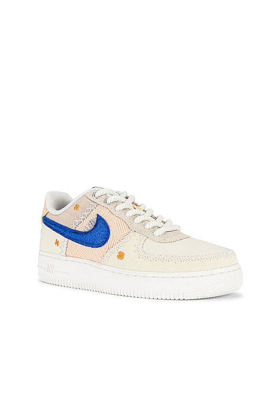 view 2 of 6 Air Force 1 '07 PRM LA T2 Sneaker in Snail, Dark Marina Blue, Coconut Milk White, Onyx Sanddrift, Light Orewood, & Brown