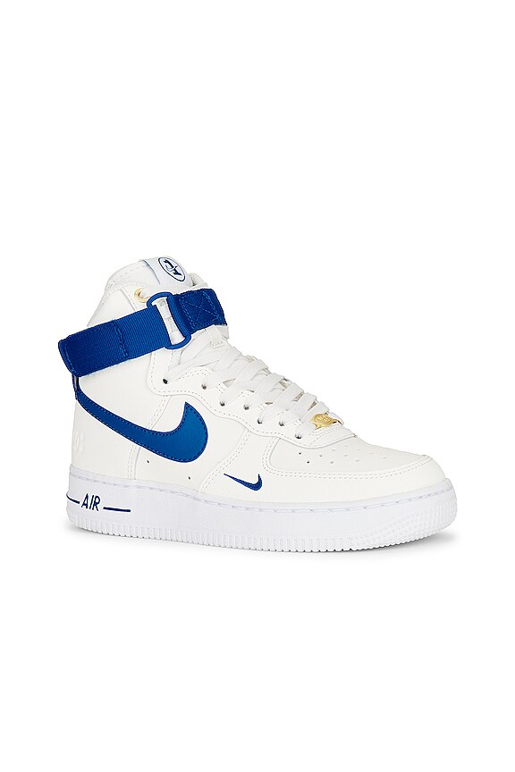 view 2 of 6 Air Force 1 High SE Sneaker in Sail, Blue Jay, White, & Metallic Gold