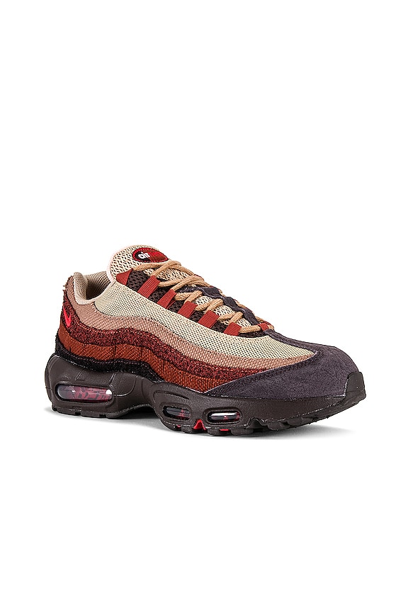 view 2 of 6 Air Max 95 Sneaker in Brown Basalt, University Red, & Oxen Brown