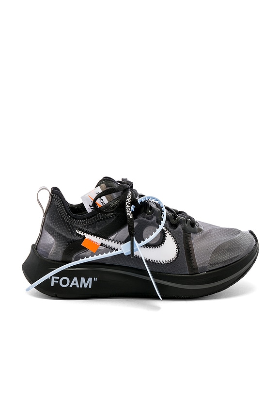 Nike x OFF-WHITE Zoom Fly in Black & White Cone Black | REVOLVE