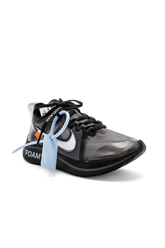 Nike x OFF-WHITE Zoom Fly in Black & White Cone Black | REVOLVE