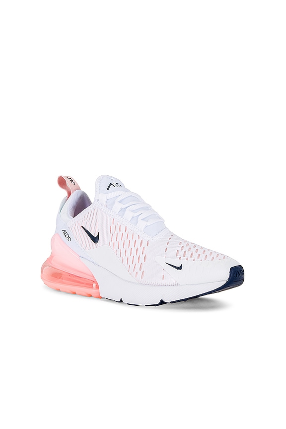 view 2 of 6 Air Max 270 Sneaker in White & Midnight Navy