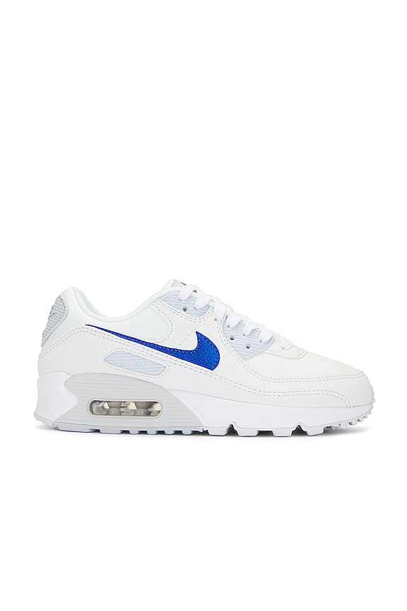 nike air max 90s blue and white