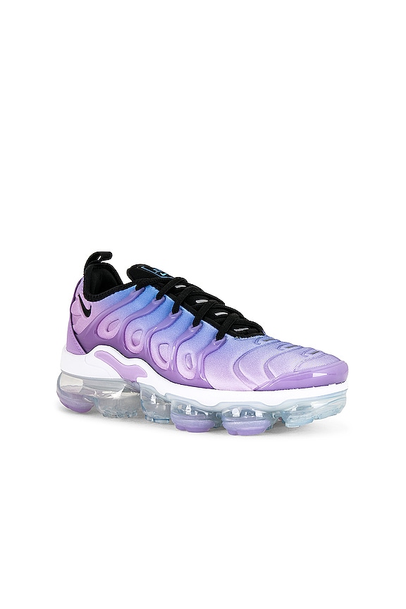 view 2 of 6 Air Vapormax Plus Sneaker in Lilac, Black, University Blue, & Barely Grape