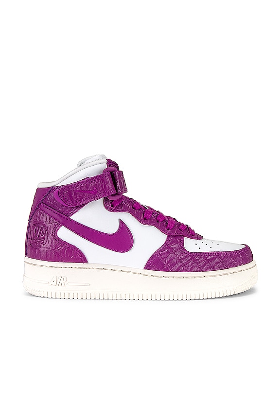 view 1 of 6 Air Force 1 '07 Mid LX Sneaker in Viotech, Summit White, Ghost Green, & Metallic Silver