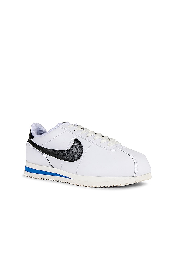 view 2 of 6 Cortez Sneaker in White, Black, Light Photo Blue, & Sail