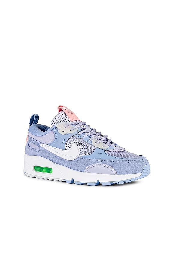 view 2 of 6 Air Max 90 Futura Sneaker in Oxygen Purple, White, & Cobalt Bliss