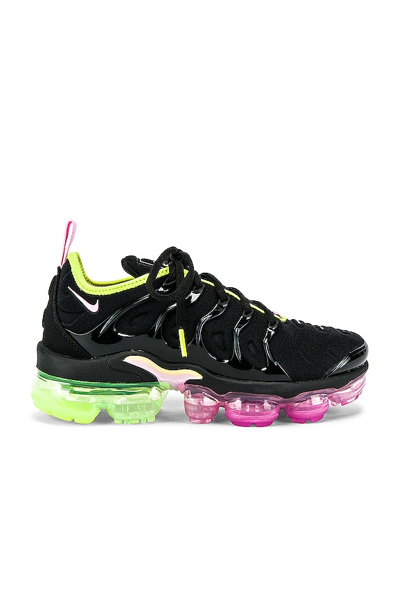 view 1 of 6 Vapor Max Plus Logo Hook Sneaker in Black, Pink Rise & Cyber