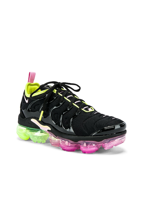 view 2 of 6 Vapor Max Plus Logo Hook Sneaker in Black, Pink Rise & Cyber