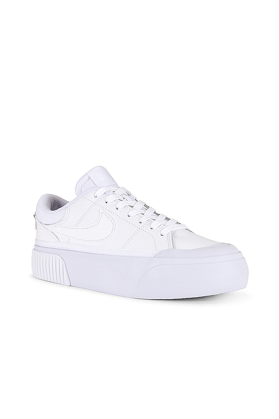view 2 of 6 Court Legacy Lift Sneaker in White & White