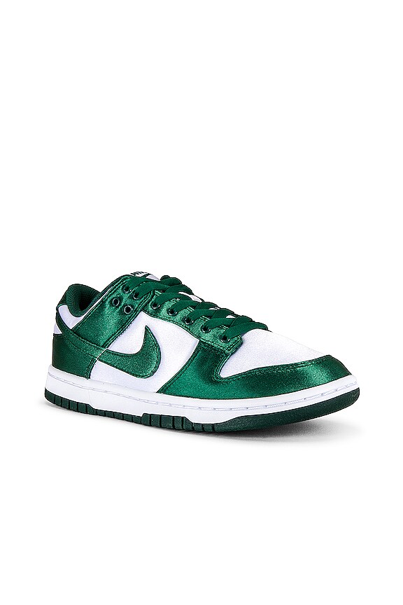 view 2 of 6 Dunk Low Sneaker in White & Team Green