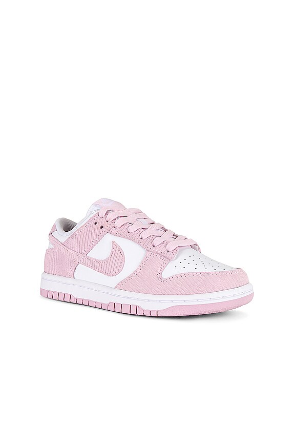 view 2 of 6 Dunk Low Sneaker in White & Pink Foam