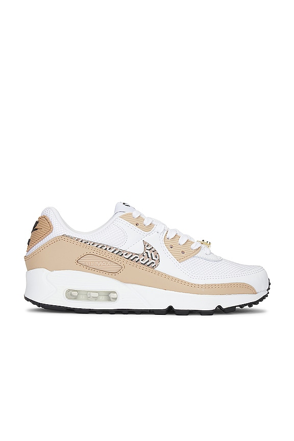 view 1 of 6 Air Max 90 Sneaker in White, Hemp, & Summit White