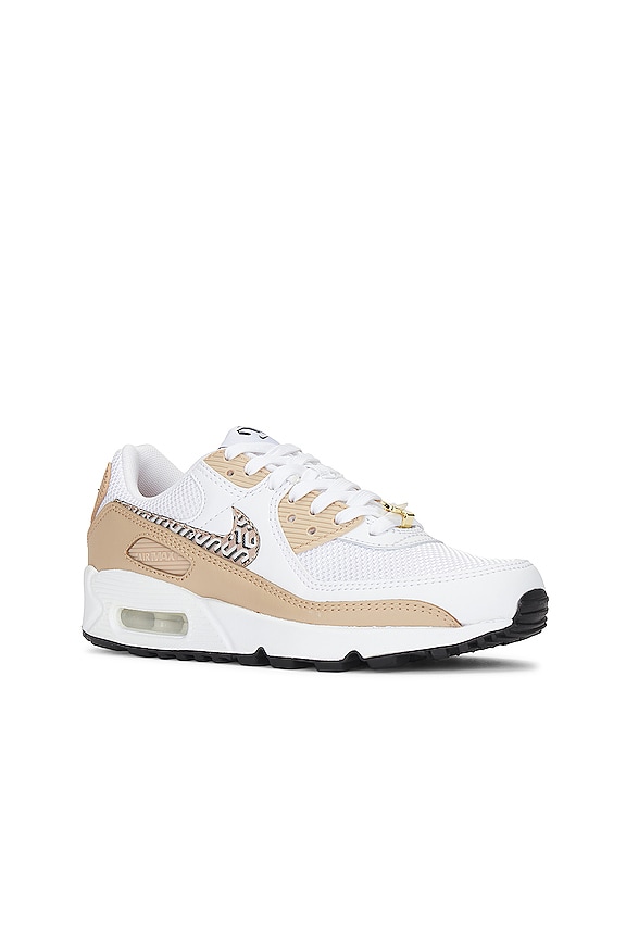 view 2 of 6 Air Max 90 Sneaker in White, Hemp, & Summit White