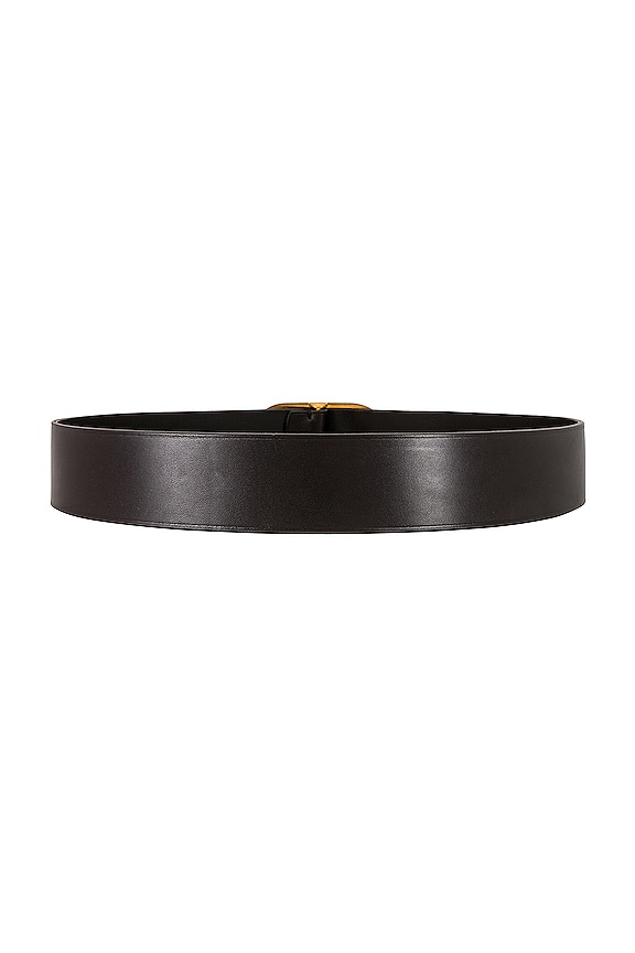 view 2 of 3 Nili Belt in Dark Brown & Antique Brass