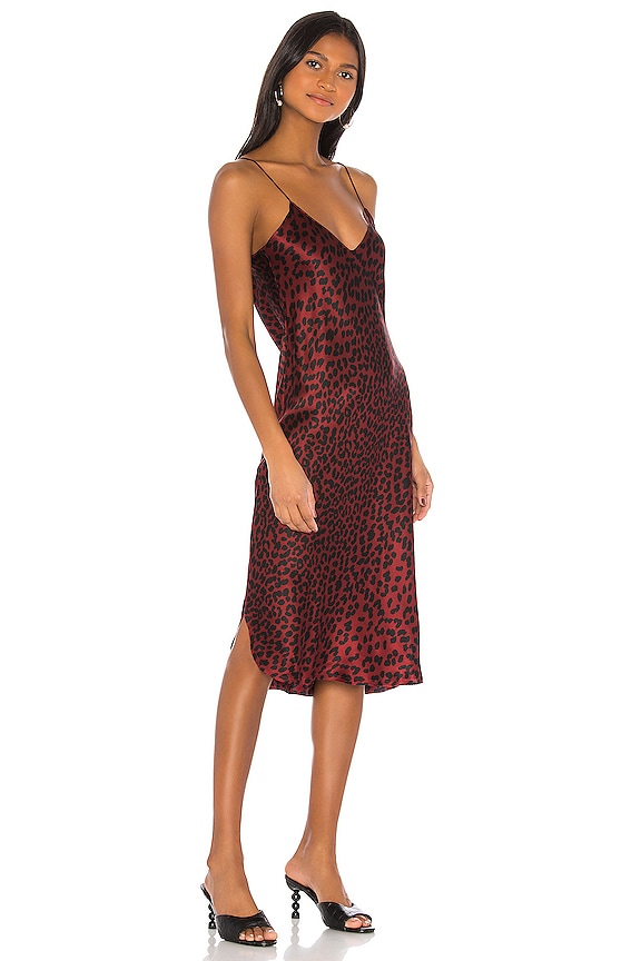 view 2 of 3 Short Cami Dress in Ruby Leopard Print