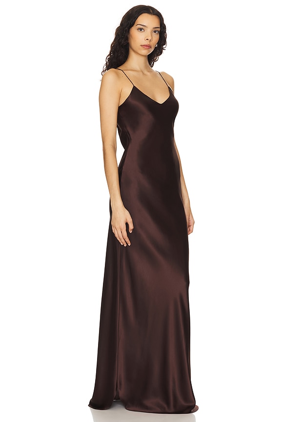 view 2 of 3 Cami Gown in Oxblood